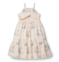 Janie and Jack Dresses-Floral Maxi Dress custard cream floral