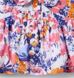 Janie and Jack Matching Sets|Sleeveless Tops-Floral Peplum Top white floral