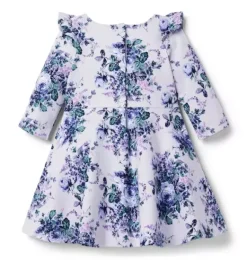 Janie and Jack Dresses-Floral Ponte Dress lilac floral