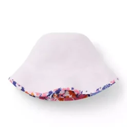 Janie and Jack Hats, Scarves, & Gloves|Accessories-Floral Reversible Bucket Hat white floral