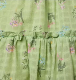 Janie and Jack Dresses-Floral Ruffle Dress green fields floral