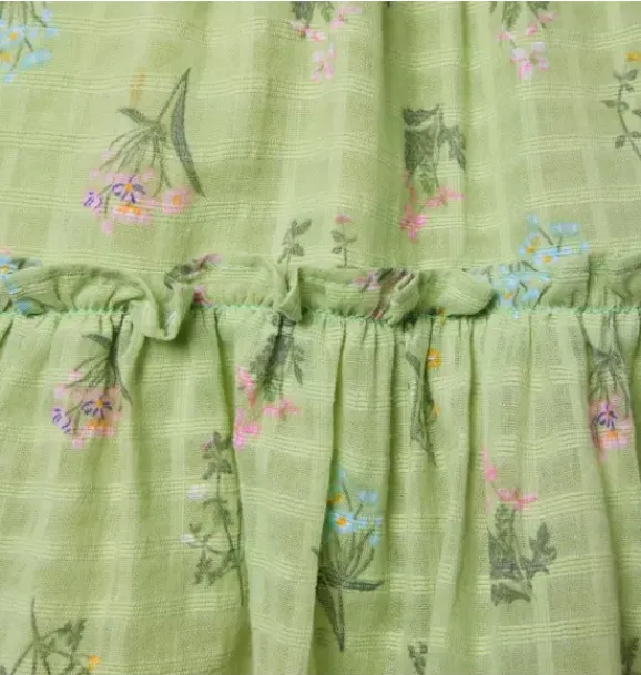 Janie and Jack Dresses-Floral Ruffle Dress green fields floral