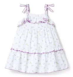 Janie and Jack Dresses-Floral Ruffle Dress white floral