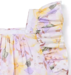 Janie and Jack Matching Sets|Short Sleeve Tops-Floral Ruffle Sleeve Top lavish lilac floral