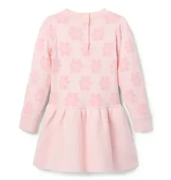 Janie and Jack Dresses-Floral Sweater Dress pale rose floral