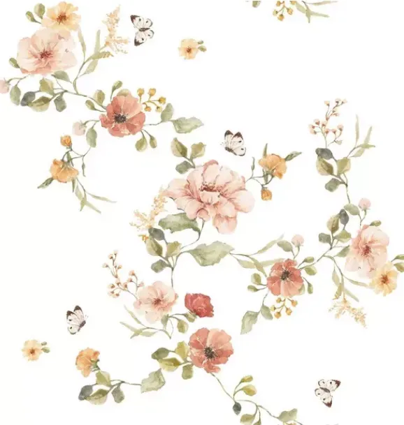 Janie and Jack Wallpaper-Floral Vintage Wallpaper multi