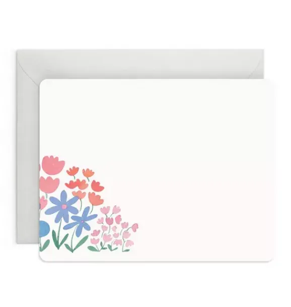 Janie and Jack Desk Accessories|Stationery-Flower Patch Flat Notes multi