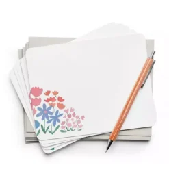 Janie and Jack Desk Accessories|Stationery-Flower Patch Flat Notes multi