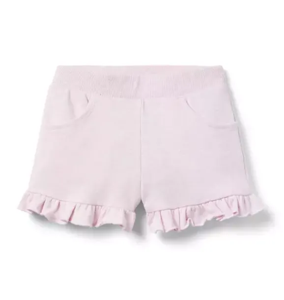 Janie and Jack Matching Sets|Skirts & Shorts-French Terry Ruffle Short pink dream heather