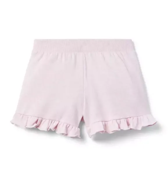 Janie and Jack Matching Sets|Skirts & Shorts-French Terry Ruffle Short pink dream heather