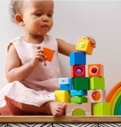 Janie and Jack Musical Instruments|Development Toys-Fun with Sounds Wooden Discovery Blocks multi-color