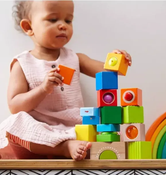 Janie and Jack Musical Instruments|Development Toys-Fun with Sounds Wooden Discovery Blocks multi-color