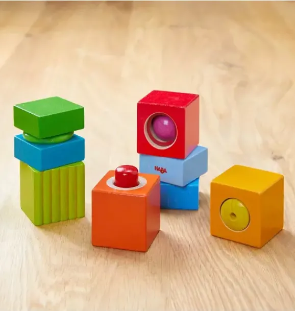 Janie and Jack Musical Instruments|Development Toys-Fun with Sounds Wooden Discovery Blocks multi-color