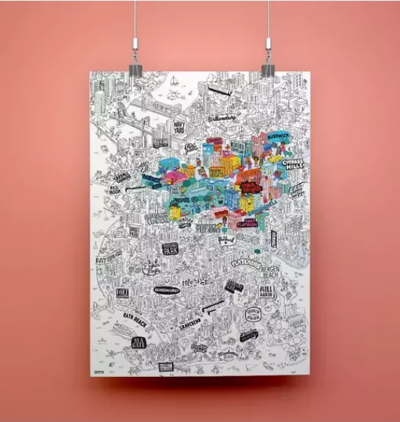 Janie and Jack Art Supplies|Playroom-Giant Coloring Poster Brooklyn beige