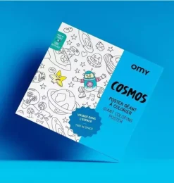 Janie and Jack Art Supplies|Playroom-Giant Coloring Poster Cosmos blue