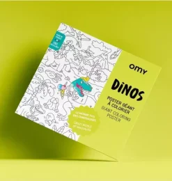 Janie and Jack Art Supplies|Playroom-Giant Coloring Poster Dino yellow