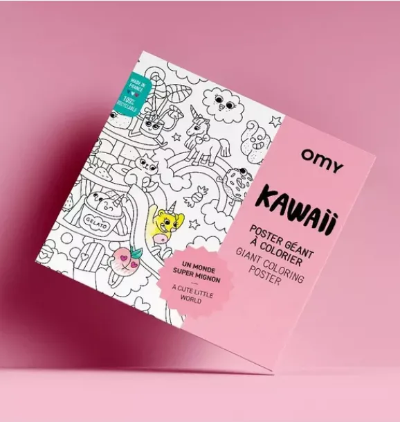 Janie and Jack Art Supplies|Playroom-Giant Coloring Poster Kawaii pink