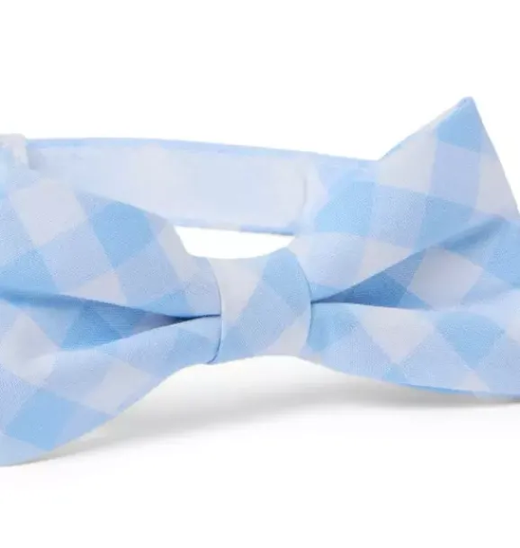 Janie and Jack Ties|Suiting-Gingham Bowtie breezy blue gingham
