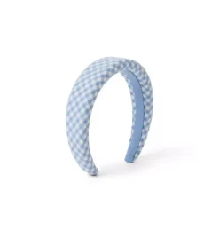 Janie and Jack Hair-Gingham Headband deep sapphire gingham