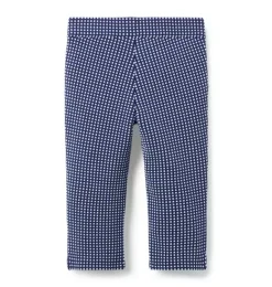 Janie and Jack Pants|Matching Sets-Gingham Jacquard Pant deep sapphire gingham