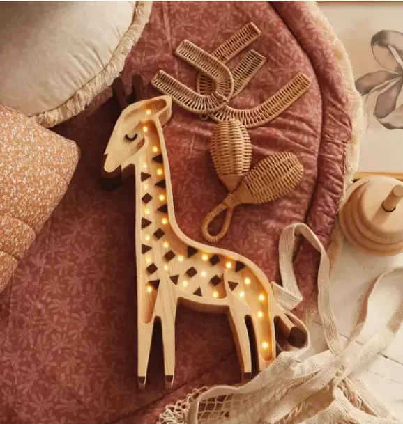 Janie and Jack Lighting-Giraffe Lamp savannah beige
