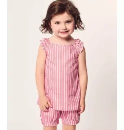 Janie and Jack Kids Pajamas|Petite Plume-Girls Amelie Short Set in love lines