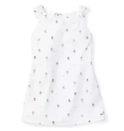 Janie and Jack Kids Pajamas|Petite Plume-Girl's Twill Amelie Nightgown in bateau