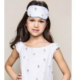 Janie and Jack Kids Pajamas|Petite Plume-Girl's Twill Amelie Nightgown in bateau