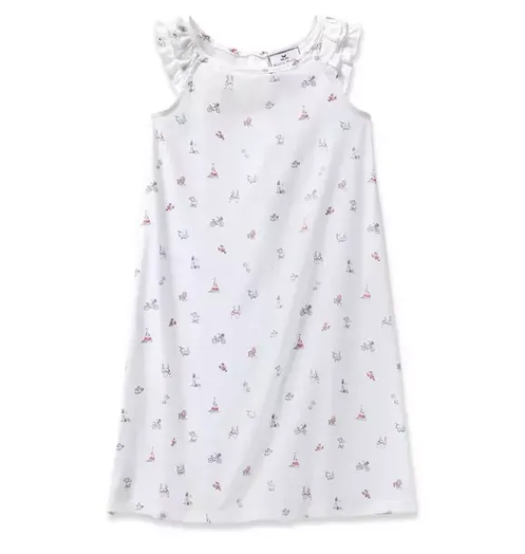 Janie and Jack Kids Pajamas|Petite Plume-Girl's Twill Amelie Nightgown in coastal charms