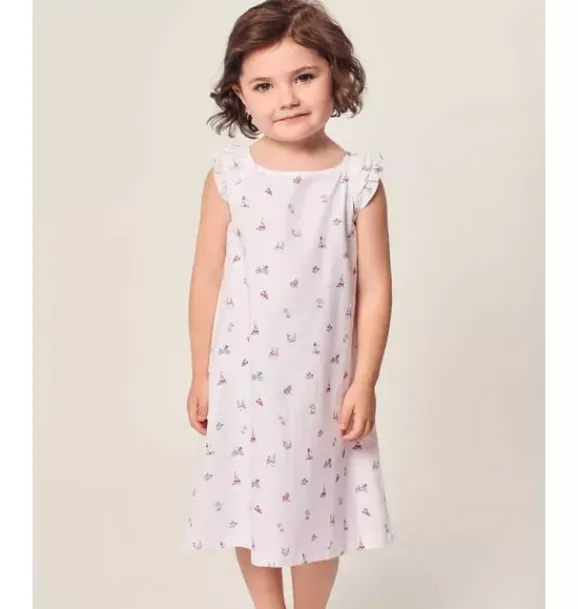 Janie and Jack Kids Pajamas|Petite Plume-Girl's Twill Amelie Nightgown in coastal charms