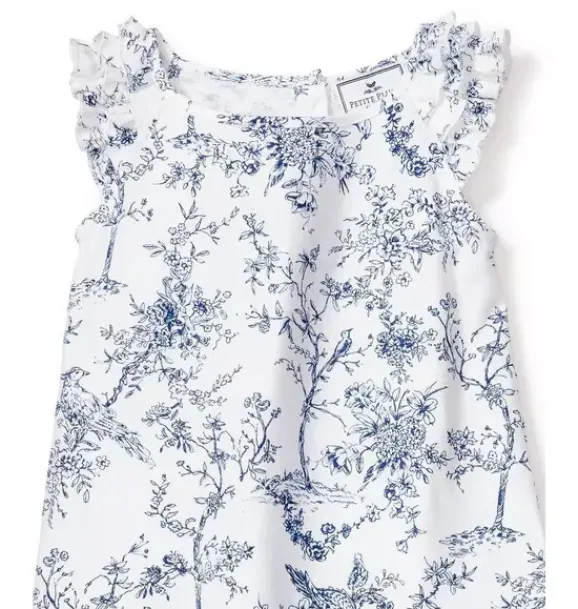 Janie and Jack Kids Pajamas|Petite Plume-Girl's Twill Amelie Short Set in blue timeless toile