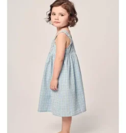 Janie and Jack Kids Pajamas|Petite Plume-Girl's Twill Charlotte Nightgown in spring gingham