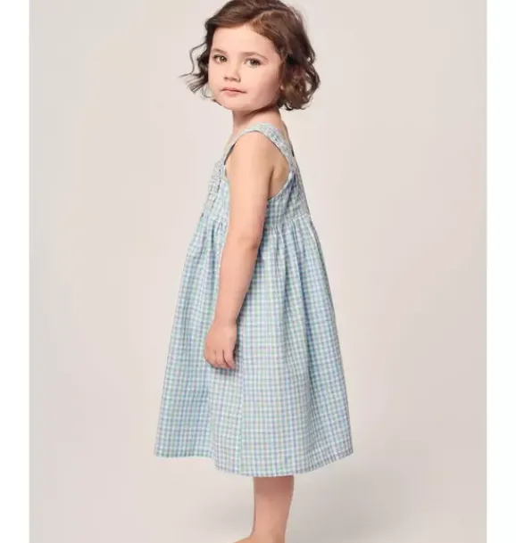 Janie and Jack Kids Pajamas|Petite Plume-Girl's Twill Charlotte Nightgown in spring gingham