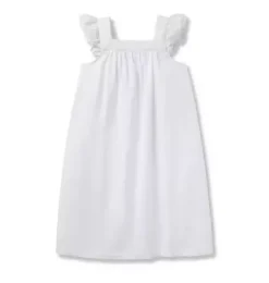 Janie and Jack Kids Pajamas|Petite Plume-Girl's Twill Clara Nightgown in white