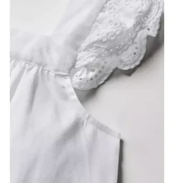 Janie and Jack Kids Pajamas|Petite Plume-Girl's Twill Clara Nightgown in white