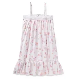 Janie and Jack Petite Plume|Kids Pajamas-Girl's Twill Lily Nightgown in seashell splendor
