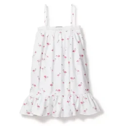 Janie and Jack Kids Pajamas|Petite Plume-Girl's Twill Lily Nightgown in flamingos