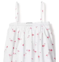 Janie and Jack Kids Pajamas|Petite Plume-Girl's Twill Lily Nightgown in flamingos