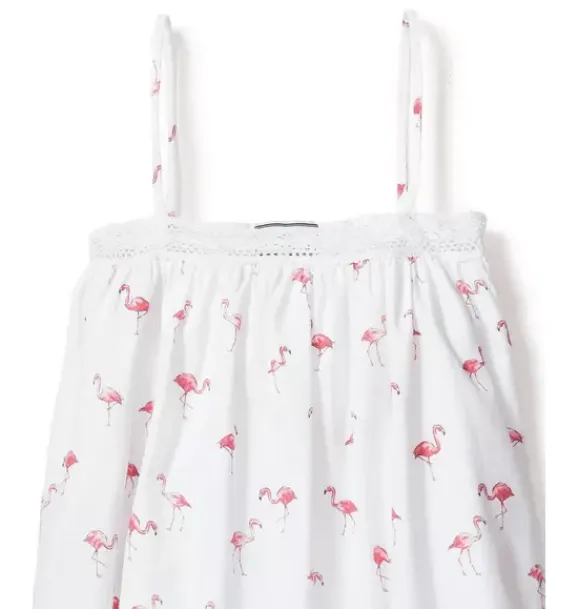 Janie and Jack Kids Pajamas|Petite Plume-Girl's Twill Lily Nightgown in flamingos