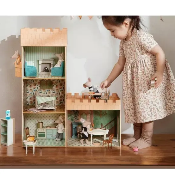 Janie and Jack Dolls-Chair, Mouse gold