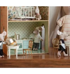 Janie and Jack Dolls-Chair, Mouse gold