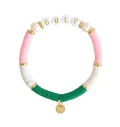 Janie and Jack Jewelry|Kids Accessories-Golf Bracelet pink/green