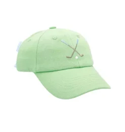 Janie and Jack Kids Accessories-Golf Clubs Bow Baseball Hat green