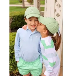 Janie and Jack Kids Accessories-Golf Clubs Bow Baseball Hat green