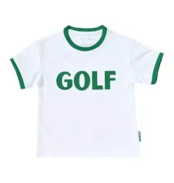 Janie and Jack Kids Clothing-Golf Crewneck T-Shirt, Green white/green
