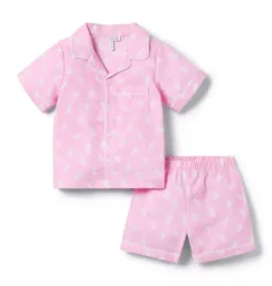 Janie and Jack Pajama Sets|Pajamas-Good Night Classic Short Pajama In Bunny sweet pink bunny