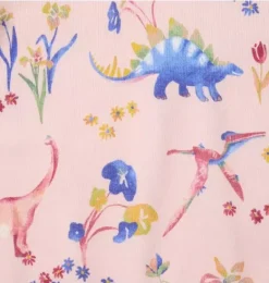 Janie and Jack Pajama Sets|Pajamas-Good Night Pajama In Dinosaur Floral light pink dinosaur floral