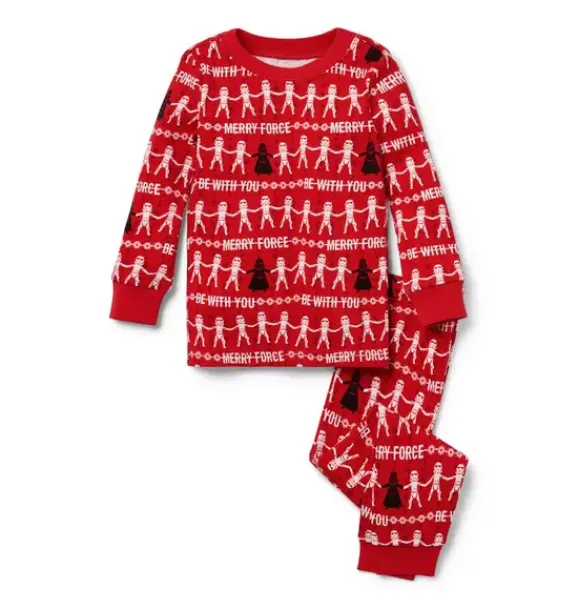 Janie and Jack Pajamas|Character Pajamas-Good Night Pajama In STAR WARS Holiday bright red star wars
