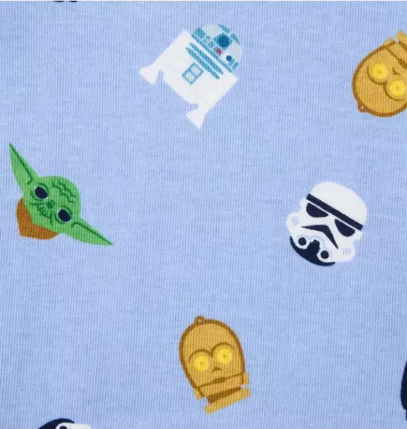 Janie and Jack Pajamas|Pajama Sets-Good Night Pajama In STAR WARS Friends periwinkle heather star wars