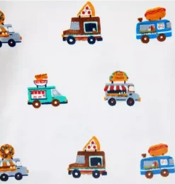 Janie and Jack Pajama Sets|Family Matching Pajamas-Good Night Short Pajama In Food Truck white food truck